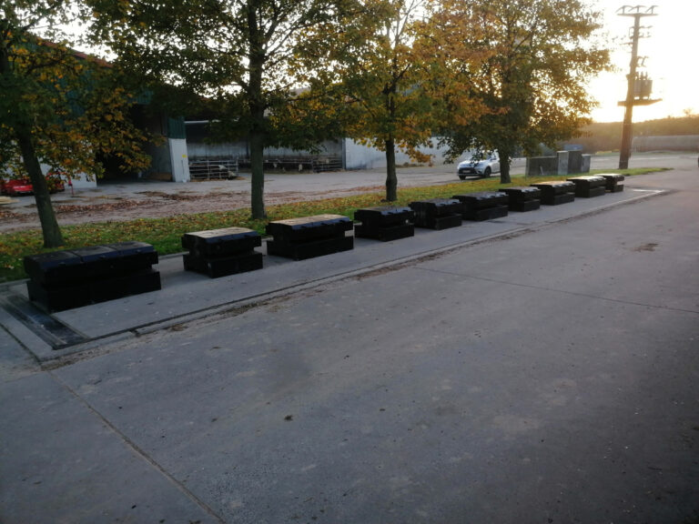25 Tonnen im Sonnenuntergang