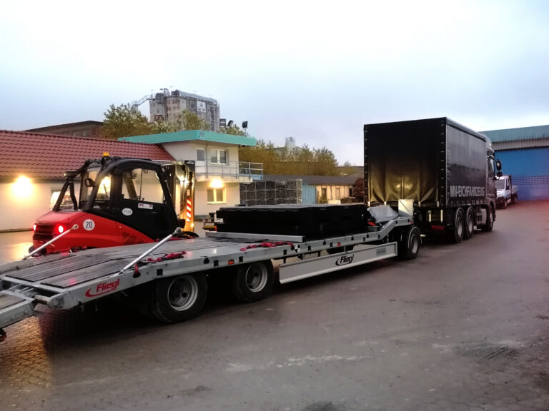 Abladen für Radladerprüfung